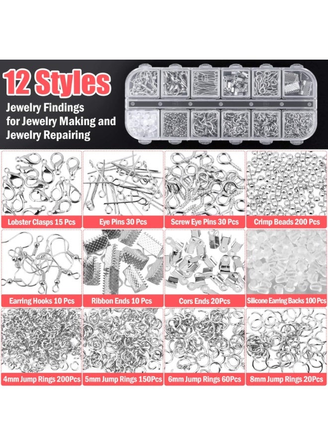Daytoyz Wire Wrapping for Jewelry Making, Repair and Beading Supplies Kit with Craft Ring Wire, Tools, Pliers and Jewelry Findings - Image 5